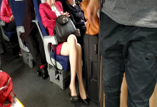 Bus conductor great dangling shoeplay