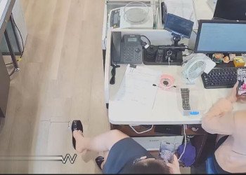 The jewelry store hostess great dangling shoeplay 12