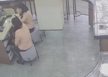 The jewelry store girls in black nylon dangling shoeplay daily show 32