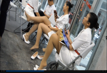 Group of models 's super sexy nylon feet