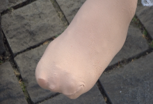 Old lady's sexy nylon feet