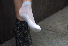 Middle age lady's sexy nylon sole 13