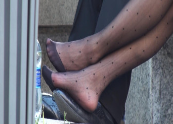 What a pair of perfect eygpt black nylon feet 2!