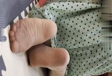 The young mother's sexy nylon sole 7