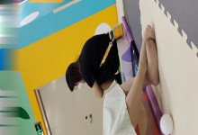 The young mother's sexy nylon sole 12