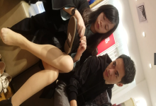 The hot girl buying shoes in the shoe store 13