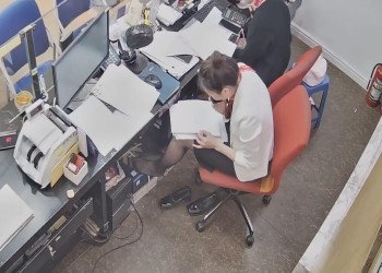 Get more closer to her black nylon feet