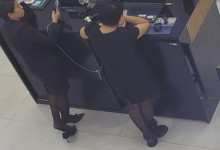 Our jewelry store hostess shoeplay queen daily dangling shoeplay part 2