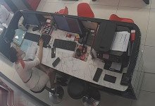 The jewelry store hostess in white dress  great dipping shoeplay 9