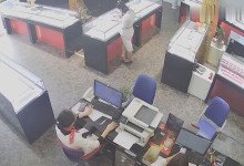 The jewelry store hostess in white dress great dipping shoeplay 24