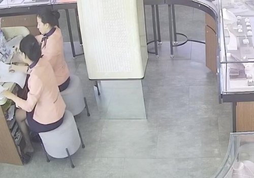 The jewelry store girls in black nylon dangling shoeplay daily show 31