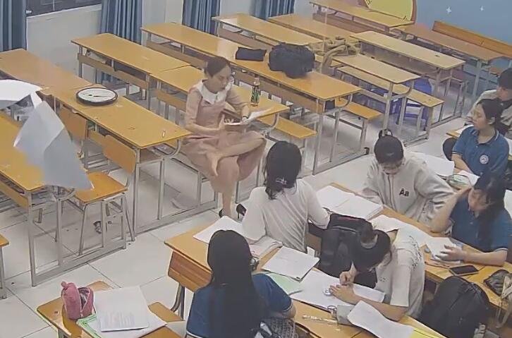 She is the shoeplay queen of teachers 40