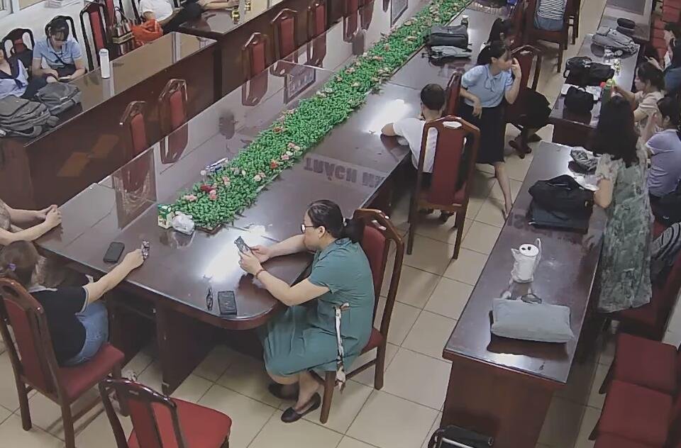 The teacher dipping and shoeplay after class in her office