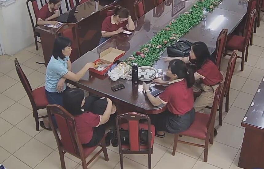 The teacher dipping and shoeplay after class in her office 10