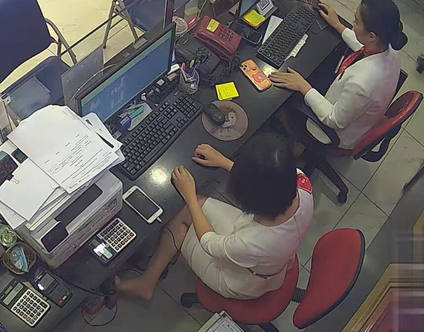 The jewelry store hostess in white dress great dipping shoeplay 28