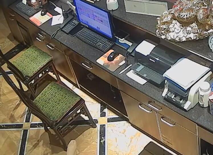 The hotel receptionist in nylon great dangling dipping and shoeplay 3