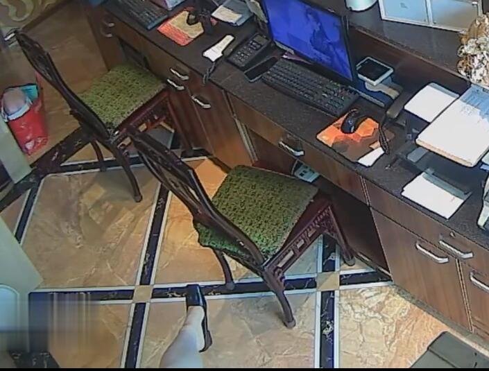 The hotel receptionist in nylon great dangling dipping and shoeplay 4