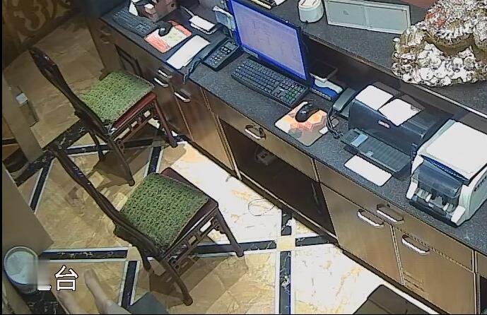 The hotel receptionist in nylon great dangling dipping and shoeplay 6