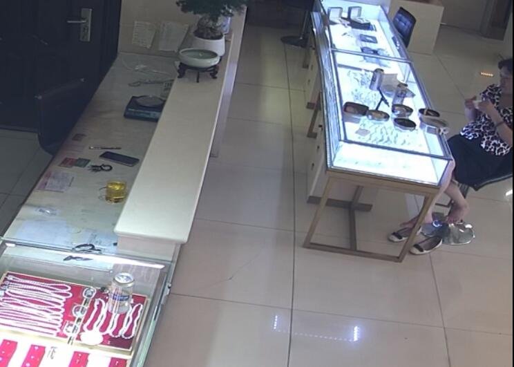 The jewelry store hostess in white heels sit down shoeplay