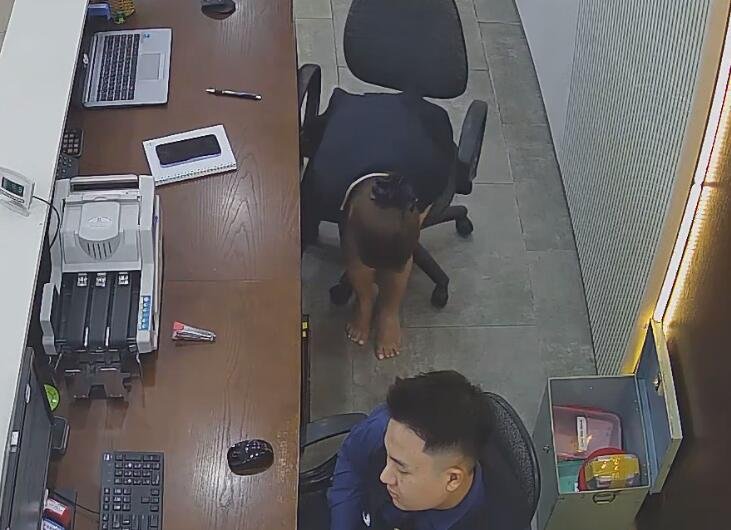 She has beautiful manicure on her feet